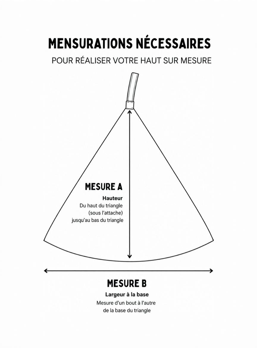 Haut de maillot de bain sur mesure